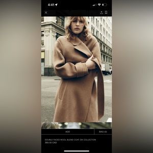 COPY - Zara woman Faux Fur Coat with belt